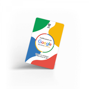 Tarjeta Google Reviews QR NFC