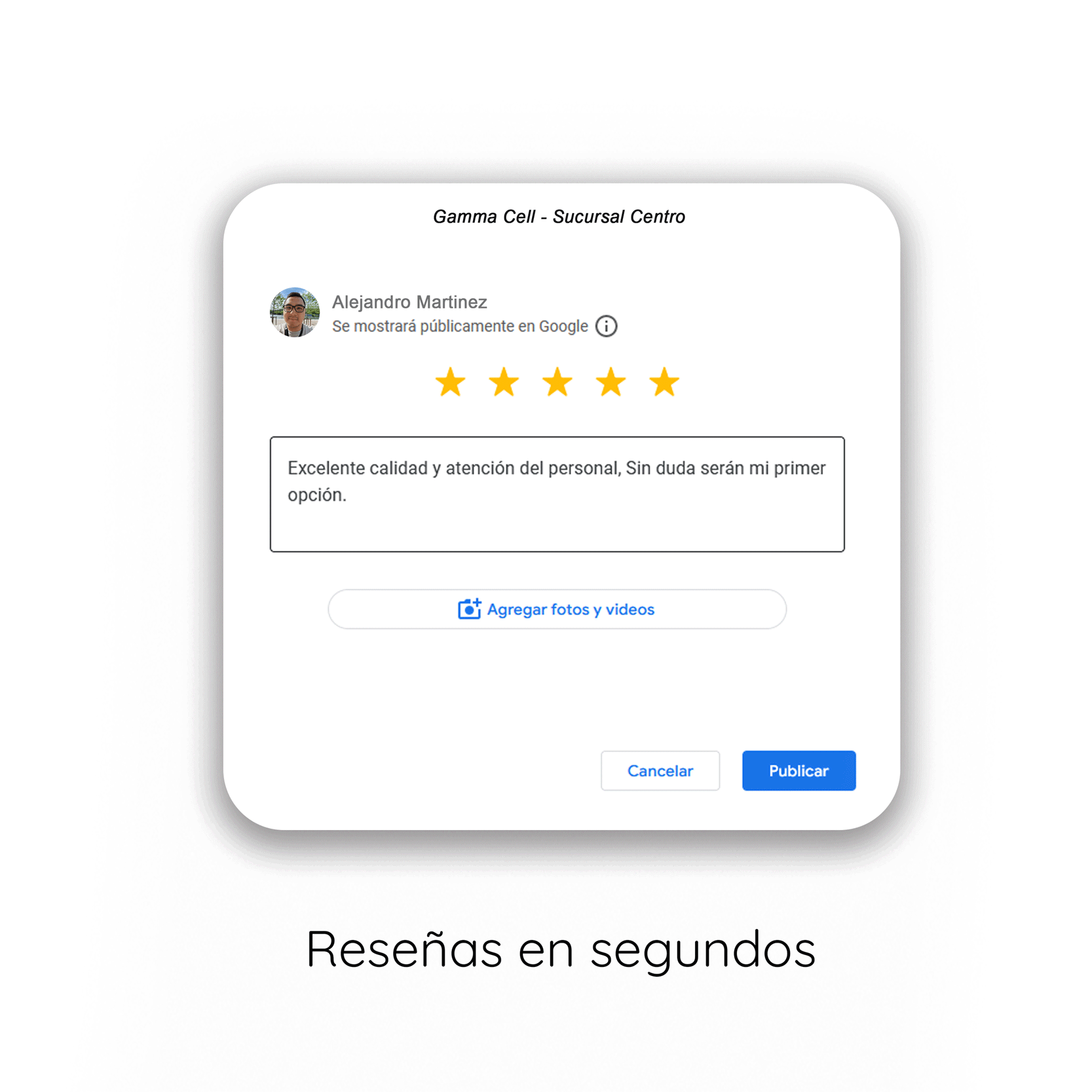 Kit 5 Tarjetas Reseñas Google - Image 3