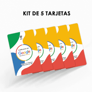 Kit 5 Tarjetas Reseñas Google