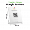 Banner de escritorio para reseñas de Google Maps con NFC y QR