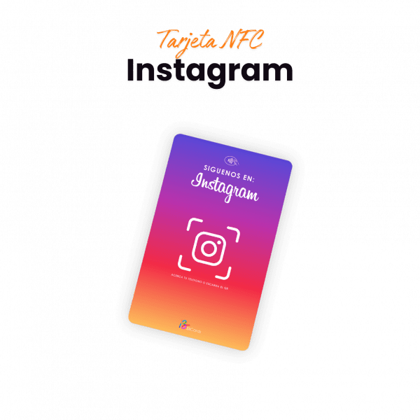 Tarjeta para Instagram NFC + QR