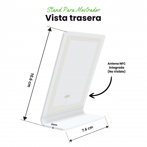 Banner de mosrador para INSTAGRAM NFC + QR