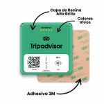 Placa NFC + QR TripAdvisor
