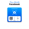 Placa Adherible para Facebook con NFC y QR