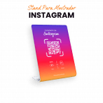 Banner de mosrador para INSTAGRAM NFC + QR