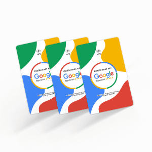 Kit 3 Tarjetas Google Reviews NFC | Biicards