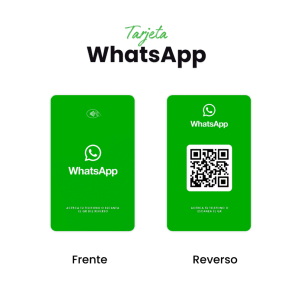 Tarjeta NFC WhatsApp Qr