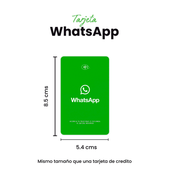 Tarjeta Inteligente NFC WhatsApp