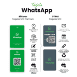 Tarjeta Inteligente NFC WhatsApp Qr para negocios