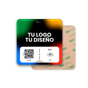 Placa Adherible MultiLink QR + NFC