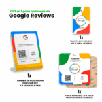 Kit Google Reviews NFC color blanco