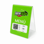 Menú de Mesa en Acrílico con NFC y QR Dinámico para Restaurantes